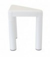 Sgabello Da Bagno Triangolare Trio Bianco