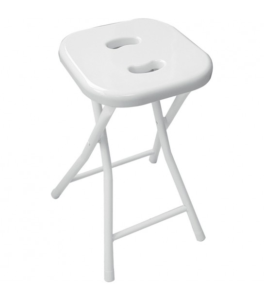 Sgabello Da Bagno Richiudibile Bianco