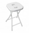 Sgabello Da Bagno Richiudibile Bianco