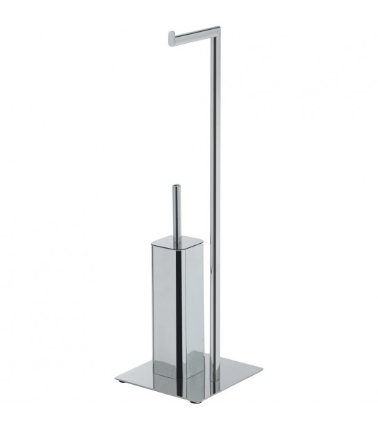 Piantana Portarotolo E Portascopino Wc Felix Cromata