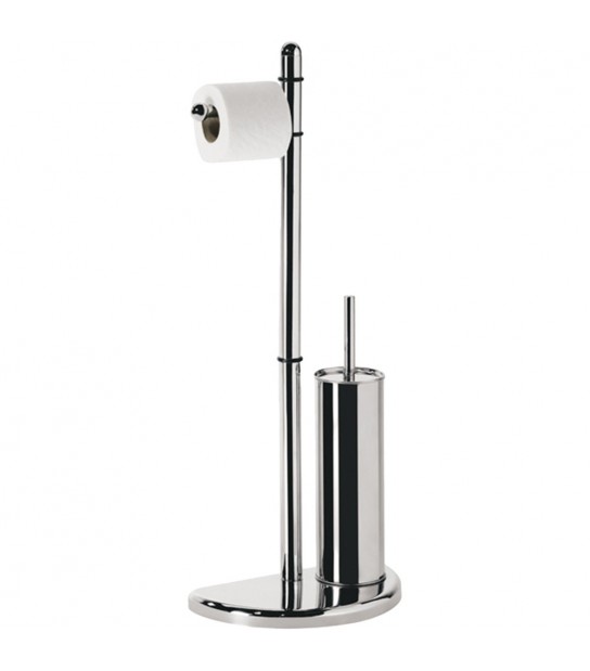 Piantana Portarotolo E Portascopino Wc Hibiscus Cromata