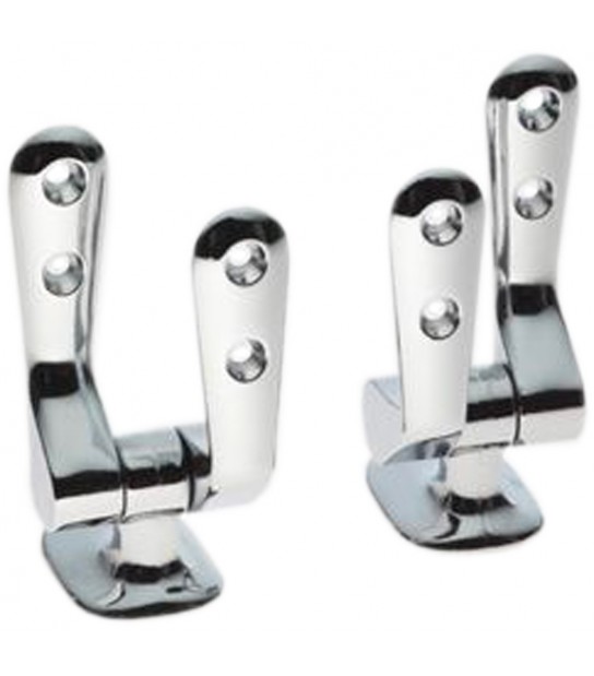 Coppia Di Cerniere Per Sedile Wc Misura - Globo Mod.H9 Inox