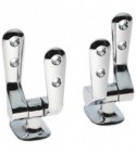 Coppia Di Cerniere Per Sedile Wc Misura - Globo Mod.H9 Inox