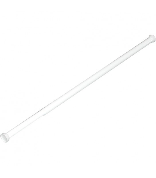 Asta Per Tenda Doccia Ideal Estensibile Bianca 1 Lato D.22 Mm - 140/260 Cm