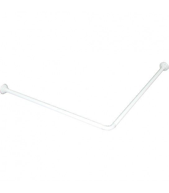 Asta Per Tenda Doccia Ideal Bianca 2 Lati D.25 Mm - 90X90 Cm