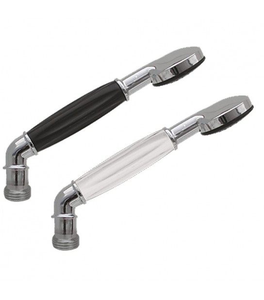 Doccetta Monogetto Con Curva Per Duplex Cromo 1/2 - Bianca