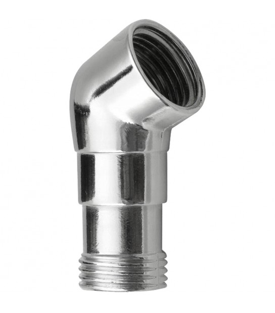 Curva Per Doccetta In Pvc Cromo 1/2 M/F