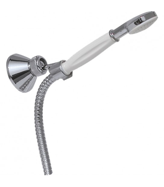 Duplex Doccia Monogetto Cromo/Bianco