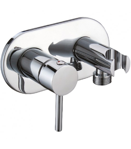 Miscelatore Incasso Tondo Con Supporto Laterale Cromo - 1/2 M