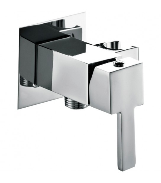 Miscelatore Incasso Quadrato Con Supporto Integrato Cromo - 1/2 M