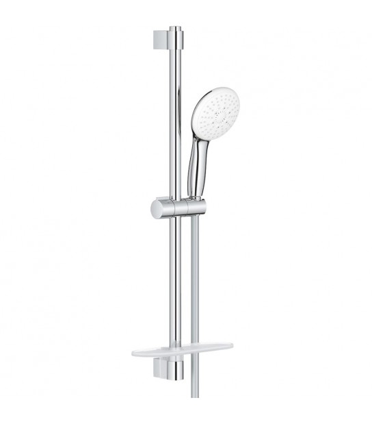 Set Saliscendi Doccia 3 Getti Clp Tempesta 100 Con Portasapone Cromo