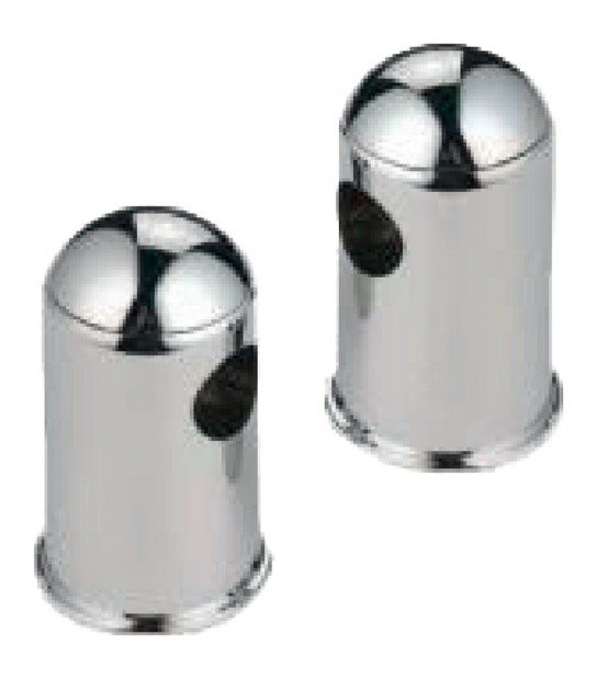 Coppia Di Supporti Per Saliscendi Doccia Tondo D.25 Mm - Cromo