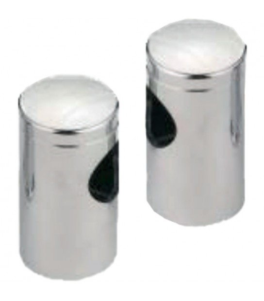 Coppia Di Supporti Per Saliscendi Doccia Piatto D.25 Mm - Cromo