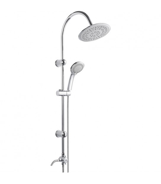 Set Colonna Doccia 5 Getti Illinois Tonda Cromo