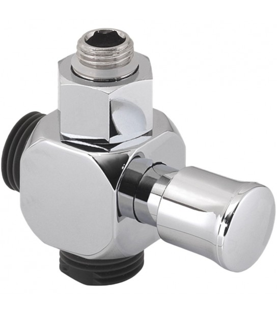 Deviatore A 2 Vie Per Colonna Doccia Cross Easy 04 Cromo