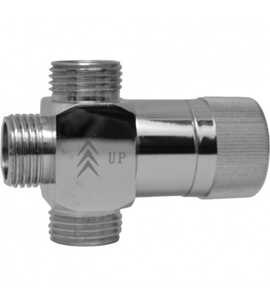 Deviatore Per Set Colonna Doccia Quadra In Abs 1/2M - Cromo