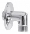 Curvetta Doccia Ad Angolo Con Rosone Cromo 1/2 X 1/2