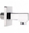 Presa Acqua Ad Angolo Con Rosone Lusso Quadro 1/2 X 1/2