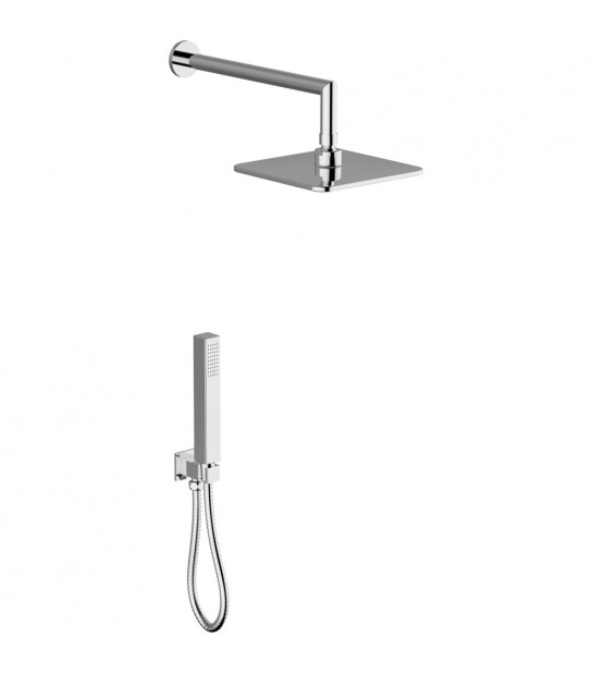 Kit Doccia Quadro 200 Basic Teorema Cromo