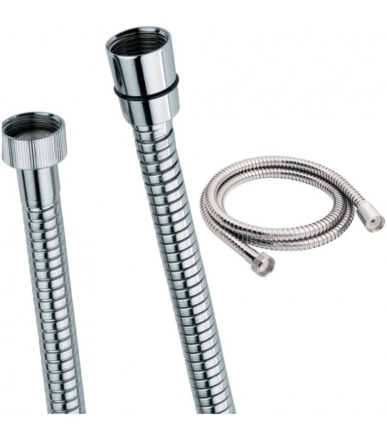 Flessibile Doccia Conico In Ottone Cromato 1/2 X 1/2 - Cm 120