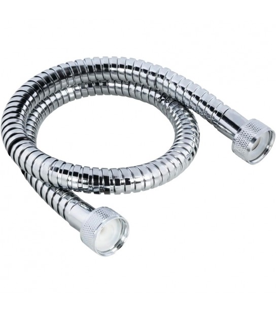 Flessibile Doccia Zigrinato In Acciaio Cromato 1/2X1/2 - 150 Cm