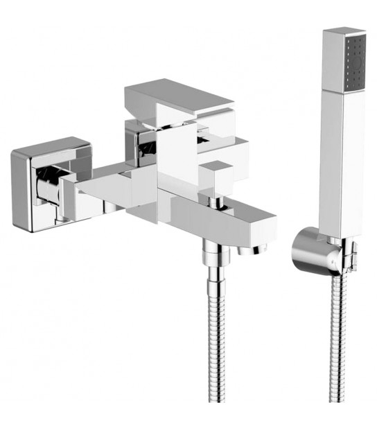 Miscelatore Vasca Esterno Pillar Cromo + Set Doccia