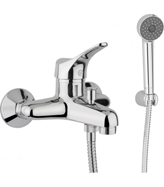 Miscelatore Vasca Esterno Kappa Cromo + Set Doccia