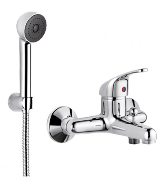 Miscelatore Vasca Esterno Venezia Cromo + Set Doccetta