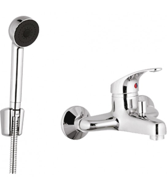 Miscelatore Esterno Vasca Roma Cromo + Set Doccetta