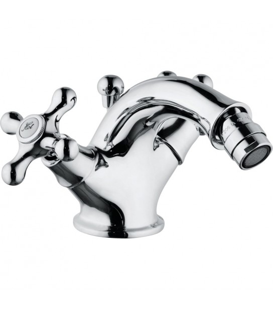 Miscelatore Bidet Monoforo Lusso Rome Cromo + Piletta 11/4