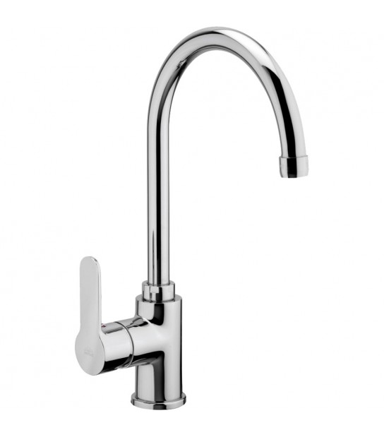 Miscelatore Lavello A Canna Girevole Blu D.20 Mm + Flex Inox