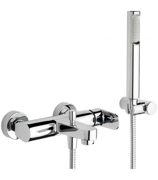 Miscelatore Esterno Vasca Candy Cromo + Set Doccetta