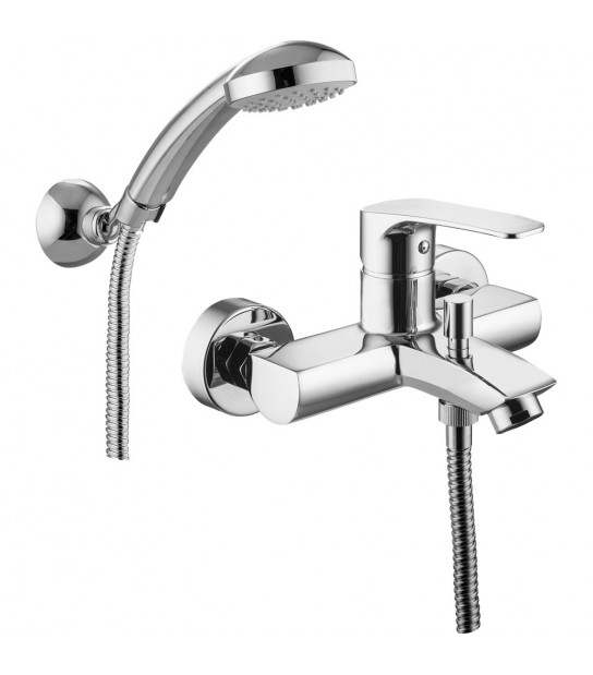 Miscelatore Esterno Vasca Lime Cromo + Set Doccia