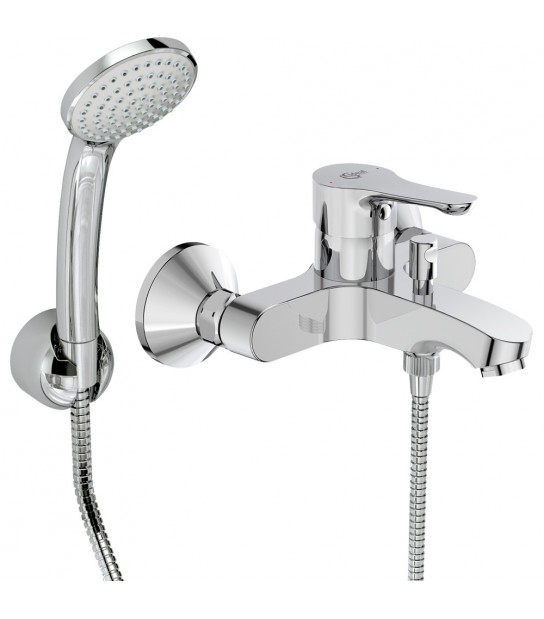 Miscelatore Vasca Alpha Cromo + Set Doccetta