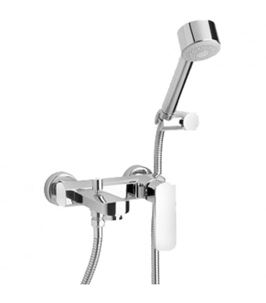 Miscelatore Esterno Vasca Stile Cromo + Set Doccia