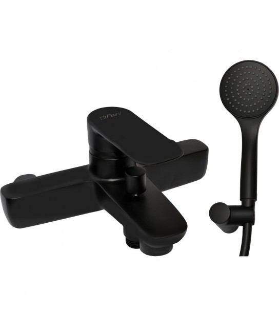Miscelatore Vasca Esterno Nove Nero Opaco + Set Doccia