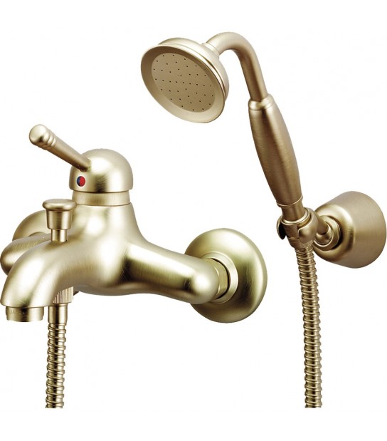 Miscelatore Vasca Esterno New Old Cromo + Set Doccia