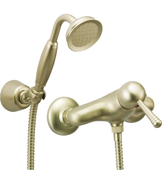 Miscelatore Doccia Esterno New Old Bronzo + Set Doccia