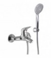 Miscelatore Vasca Esterno Serie 18 Cromo + Set Doccia
