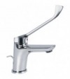Miscelatore Lavabo Serie 4 Con Leva Clinica Cromo + Piletta 11/4