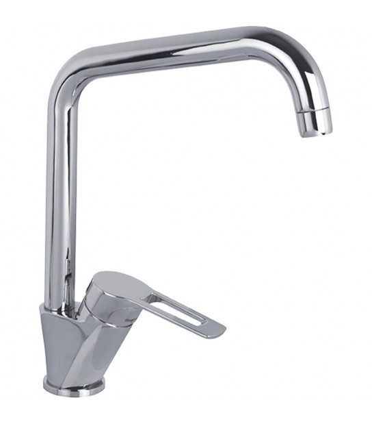 Miscelatore Lavello Serie 4 Canna Girevole Con Leva Aperta Cromo