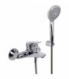 Miscelatore Vasca Serie 4 Con Leva Chiusa Cromo + Set Doccia