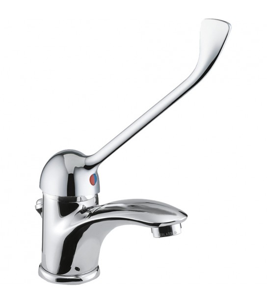 Miscelatore Lavabo Reve Con Leva Clinica Cromo + Piletta 11/4