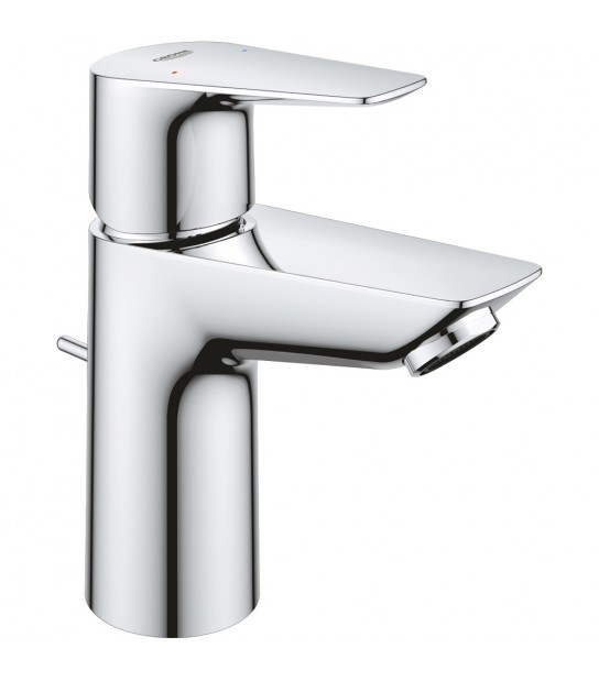 Miscelatore Lavabo Bauedge Cromo + Piletta 11/4