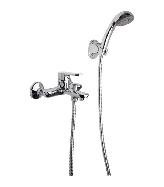 Miscelatore Vasca Esterno Prius Cromo + Set Doccia