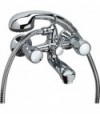 Miscelatore Vasca Esterno Tradizionale Cromo + Set Doccia