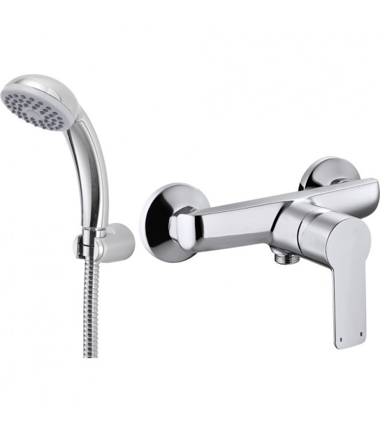 Miscelatore Doccia Esterno Serie 3000 Cromo + Set Doccia