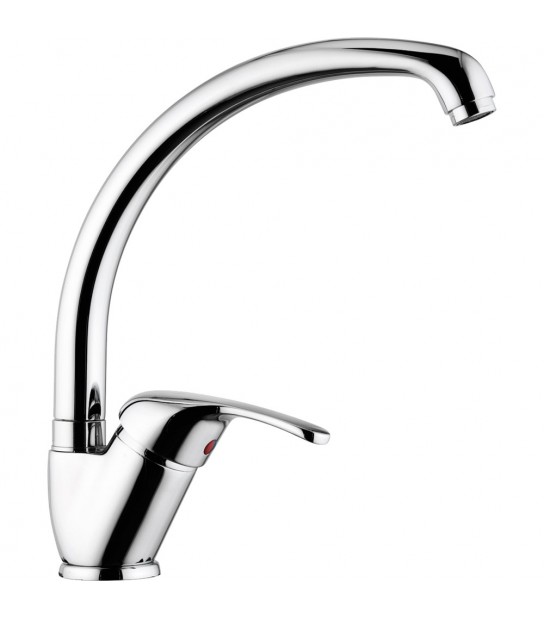 Miscelatore Lavello Canna Fusa Cromo