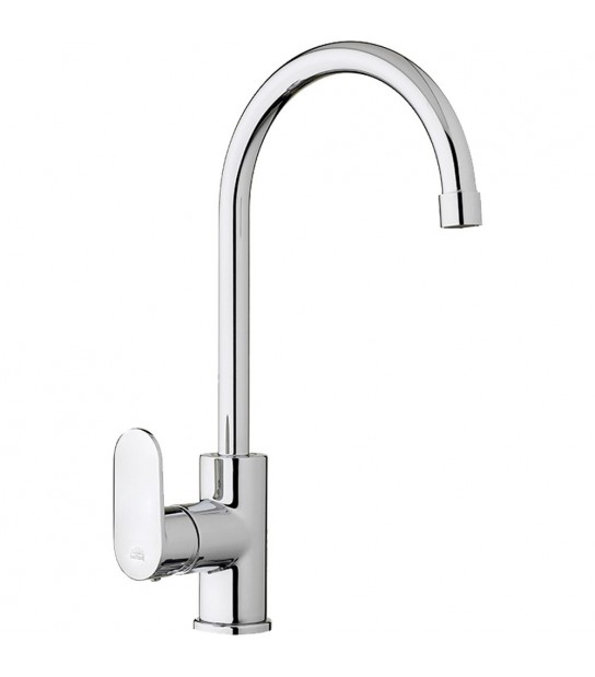 Miscelatore Lavello Monoforo Canna Ad U Candy Cromo