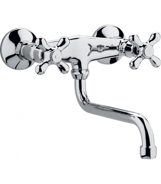 Gruppo Lavello A Parete Iris Cromo